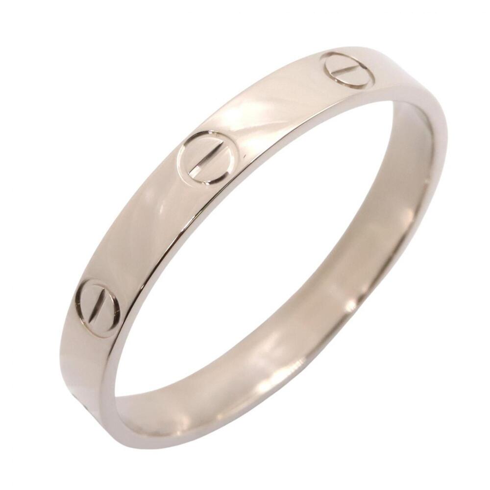 Cartier Mini Love Ring, 18K White Gold (18KWG), Silver Tone, B4085100